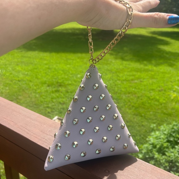 Triangle Leather clutch - Picture 4 of 5